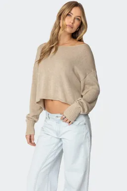 Sweater oversized cuello ancho aviv de Edikted en Buzos y Sweaters para argentina