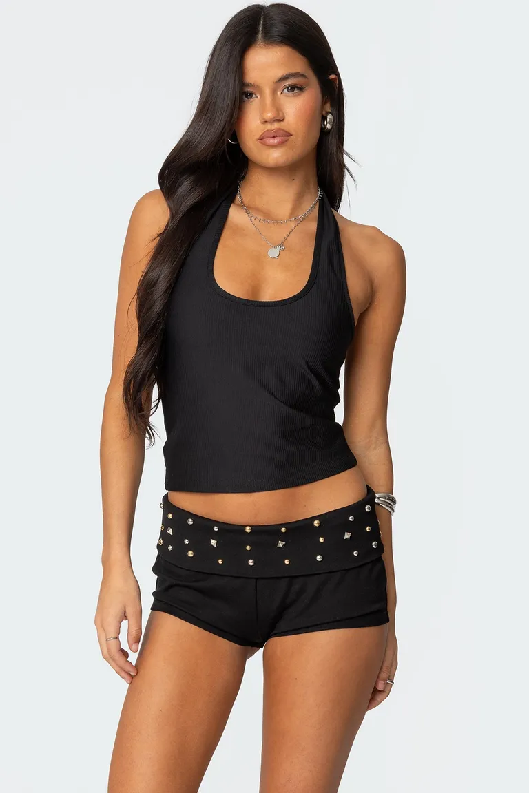 Top halter acanalado kiana de Edikted en Tops para argentina