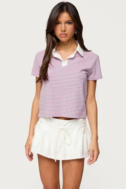 Top polo rayado lennie de Edikted en Tops para argentina