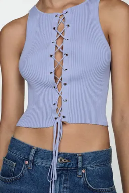 Top punto lazo de Mango en Tops para argentina