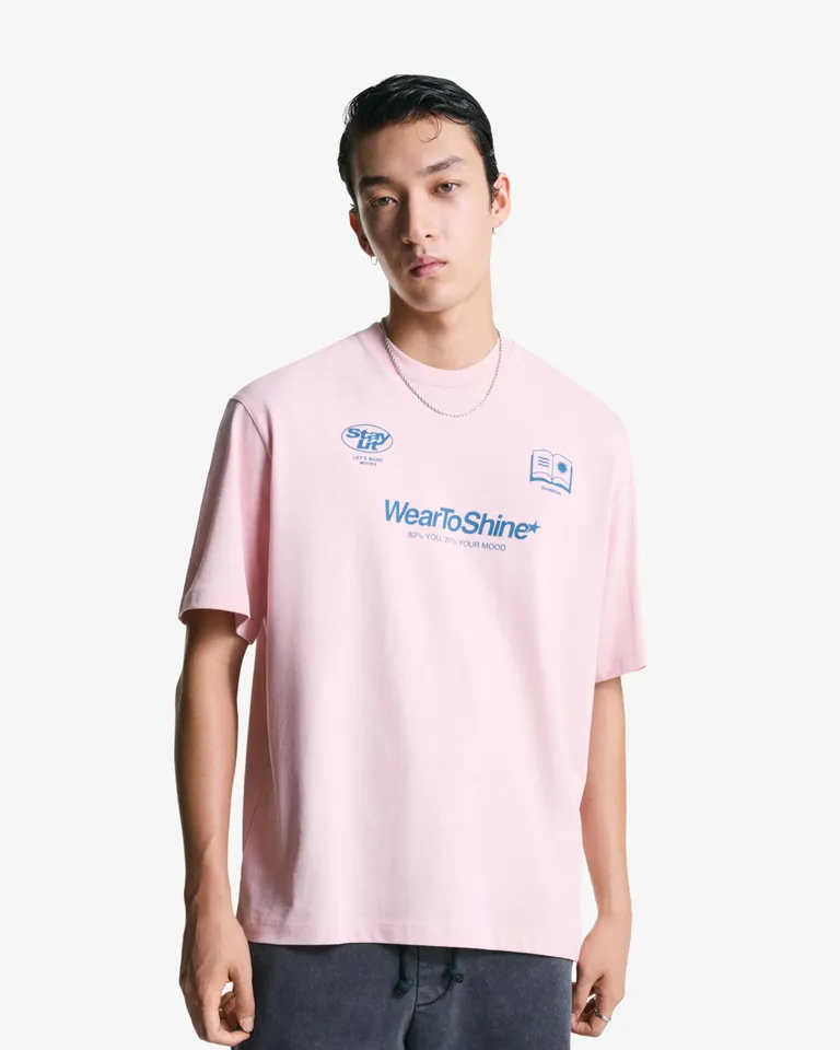 Remera manga corta estampada de Bershka en Remeras y Polos para argentina