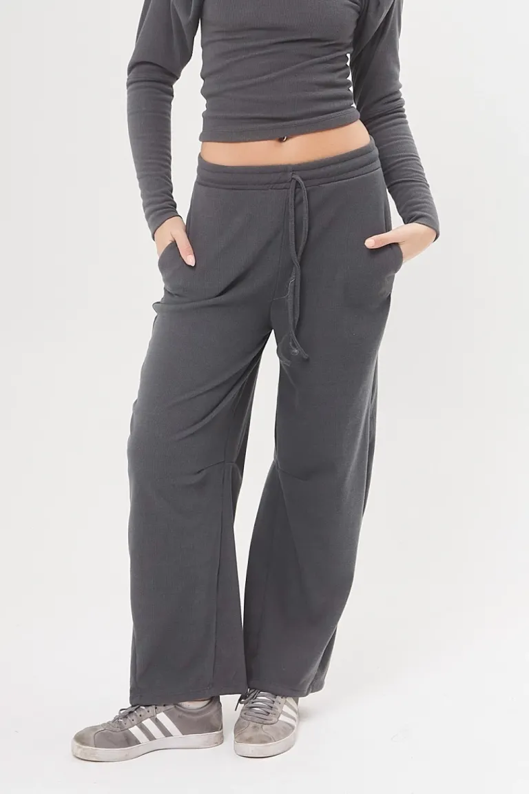 Pantalón ancho de morley kerry brushed con cintura elástica y cordón a tono de Belle en Pantalones para argentina