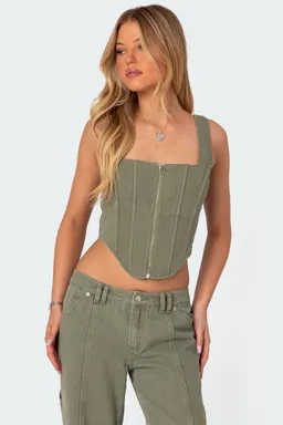 Corset denim lottie de Edikted en Tops para argentina