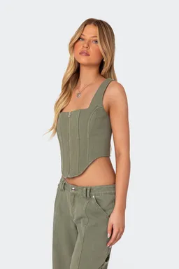 Corset denim lottie de Edikted en Tops para argentina