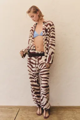 Camisa fluida estampado cebra de Mango en Camisas para argentina