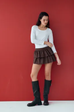Falda cuero sonia de Audaz en Faldas para argentina