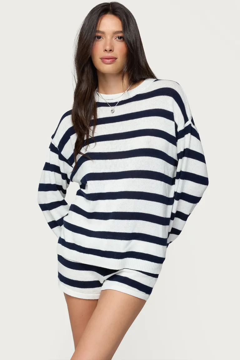 Amaris sweater oversize rayado de Edikted en Buzos y Sweaters para argentina