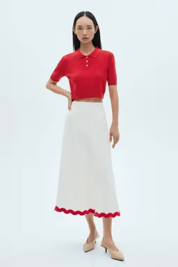 Polo tejido crop de Mango en Tops para argentina