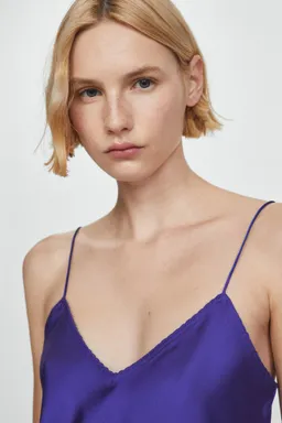 Top lencero con tirantes finos de Mango en Tops para argentina