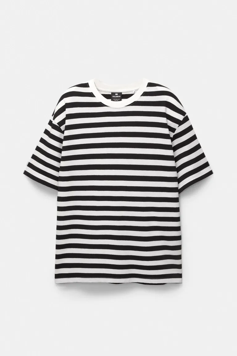 Remera rayas manga corta de Pull&Bear en Remeras y Polos para argentina