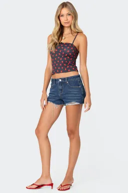 Shorts denim tiro medio fern de Edikted en Shorts para argentina