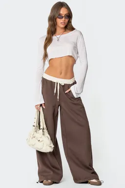 Pantalón deportivo pierna ancha mikki de Edikted en Pantalones para argentina