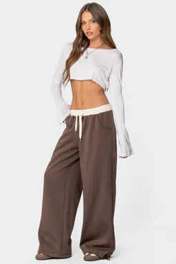 Pantalón deportivo pierna ancha mikki de Edikted en Pantalones para argentina