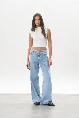 Jean denim wide neville de Magda en Pantalones para argentina