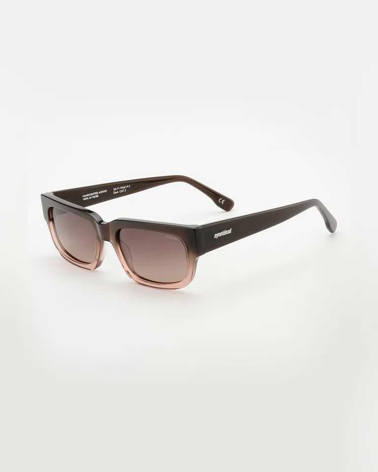 Anteojos de sol con marco rectangular y lentes polarizados de diseño traslúcido de Ay Not Dead en Anteojos para argentina