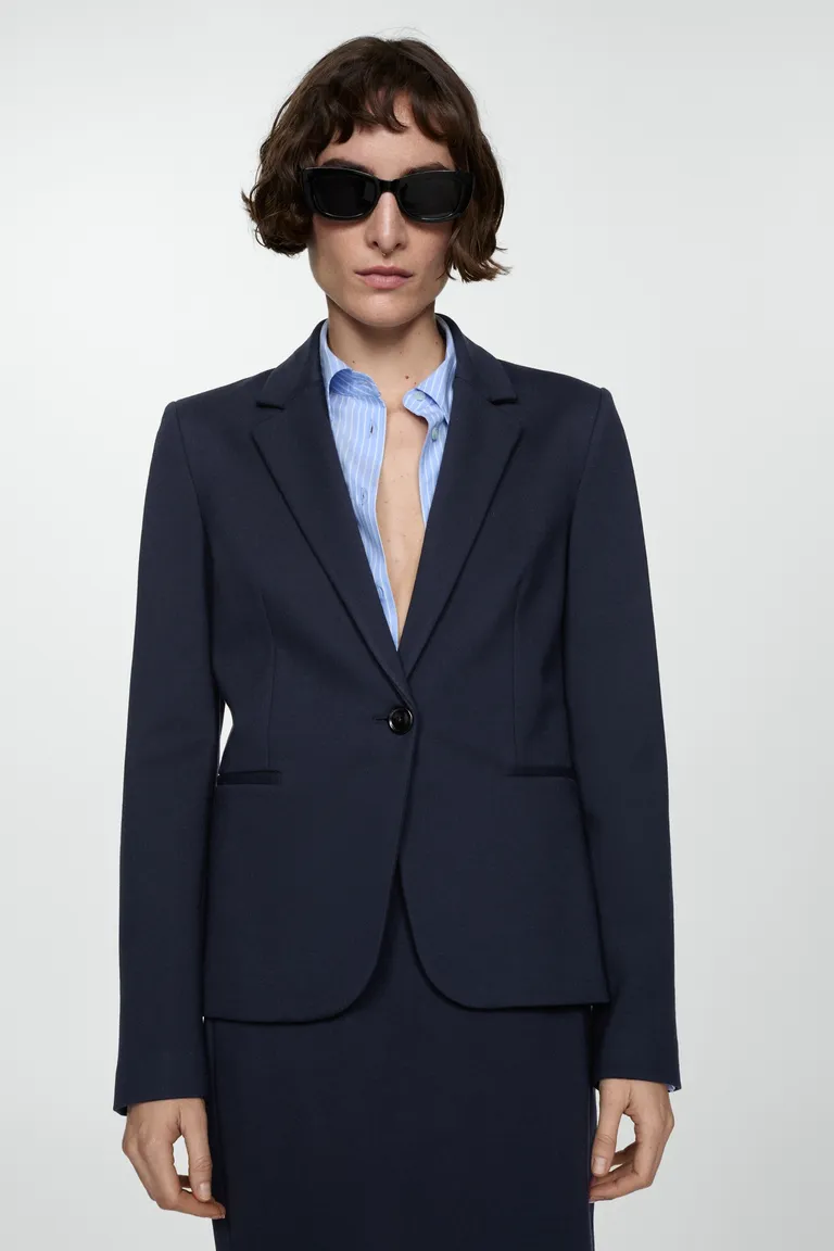 Blazer entallada punto roma de Mango en Blazers para argentina