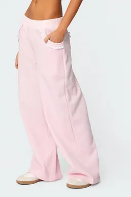 Pantalón jogger detalle volados de Edikted en Pantalones para argentina