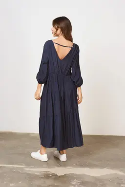 Vestido Seda Manga Larga de Heine en Vestidos para argentina