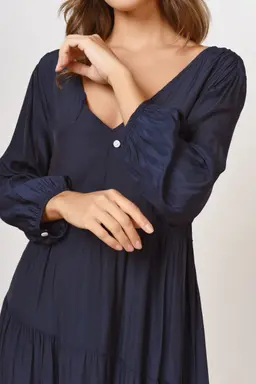 Vestido Seda Manga Larga de Heine en Vestidos para argentina