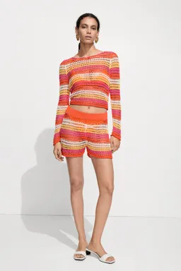 Shorts crochet combinado de Mango en Shorts para argentina