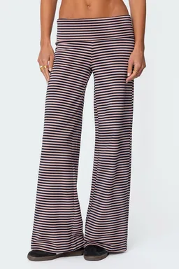 Pantalón lihi rayado plegado de Edikted en Pantalones para argentina