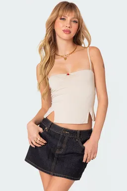 Musculosa con abertura hope de Edikted en Tops para argentina