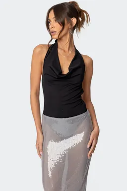 Body cuello cowl espalda descubierta de Edikted en Bodies para argentina