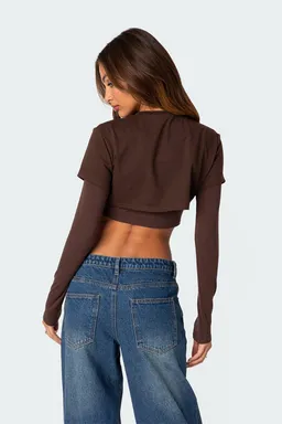 Remera corta vick capas de Edikted en Tops para argentina