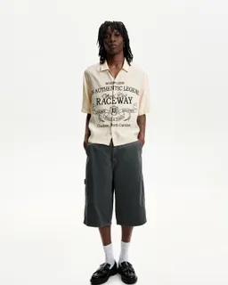 Camisa cropped bordada manga corta de Bershka en Camisas para argentina