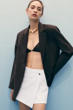 Falda pantalón cruzada de Mango en Pantalones para argentina