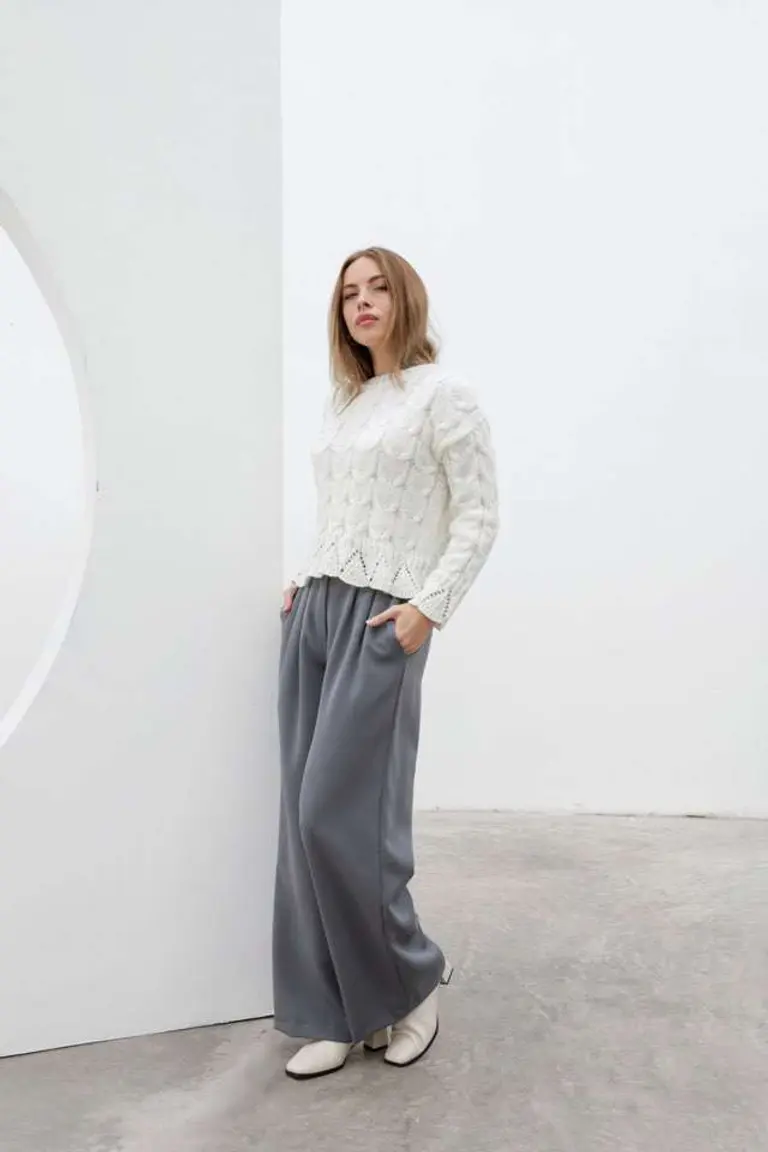 Suéter de Trenzas y Puntillas de Hesed en Buzos y Sweaters para argentina