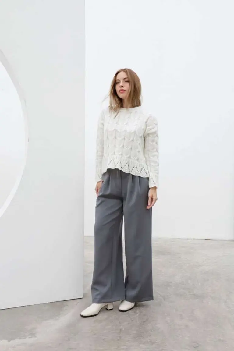 Suéter de Trenzas y Puntillas de Hesed en Buzos y Sweaters para argentina