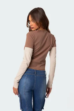 Remera mood con mangas largas de Edikted en Remeras para argentina