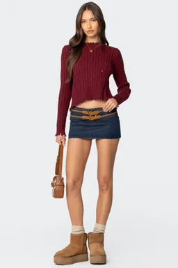 Sweater tejido espalda abierta de Edikted en Buzos y Sweaters para argentina