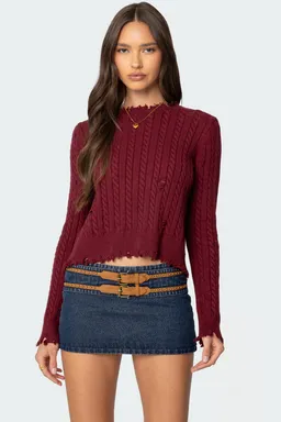 Sweater tejido espalda abierta de Edikted en Buzos y Sweaters para argentina
