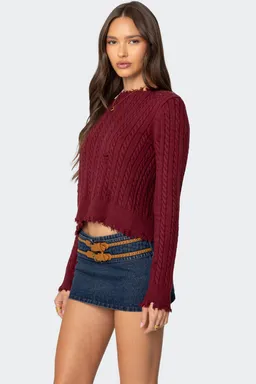 Sweater tejido espalda abierta de Edikted en Buzos y Sweaters para argentina