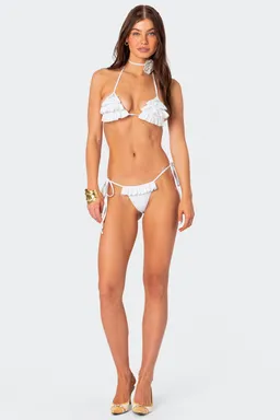 Bikini top con volantes de Edikted en Swimwear y Beachwear para argentina