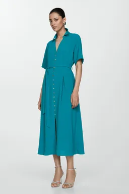 Vestido camisero con lazo de Mango en Vestidos para argentina