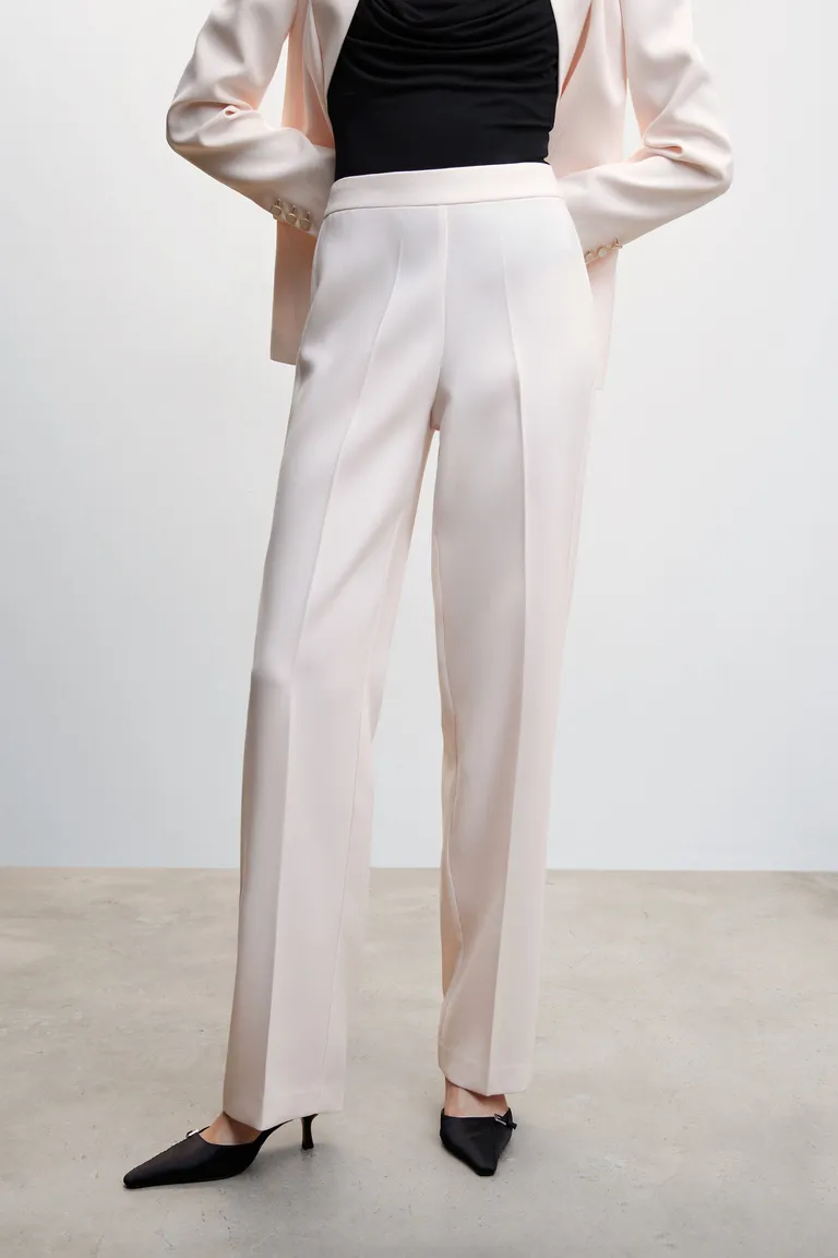 Pantalón traje cintura elástica de Mango en Pantalones para argentina