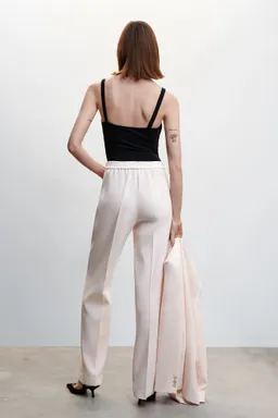 Pantalón traje cintura elástica de Mango en Pantalones para argentina