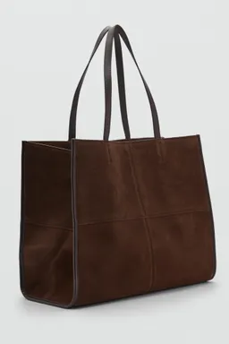 Bolso shopper costuras piel de Mango en Bolsos y Carteras para argentina