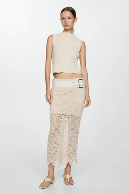 Falda midi crochet de Mango en Faldas para argentina