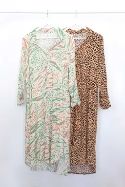 Vestido camisero fibrana animal print de Klipso en Vestidos para argentina