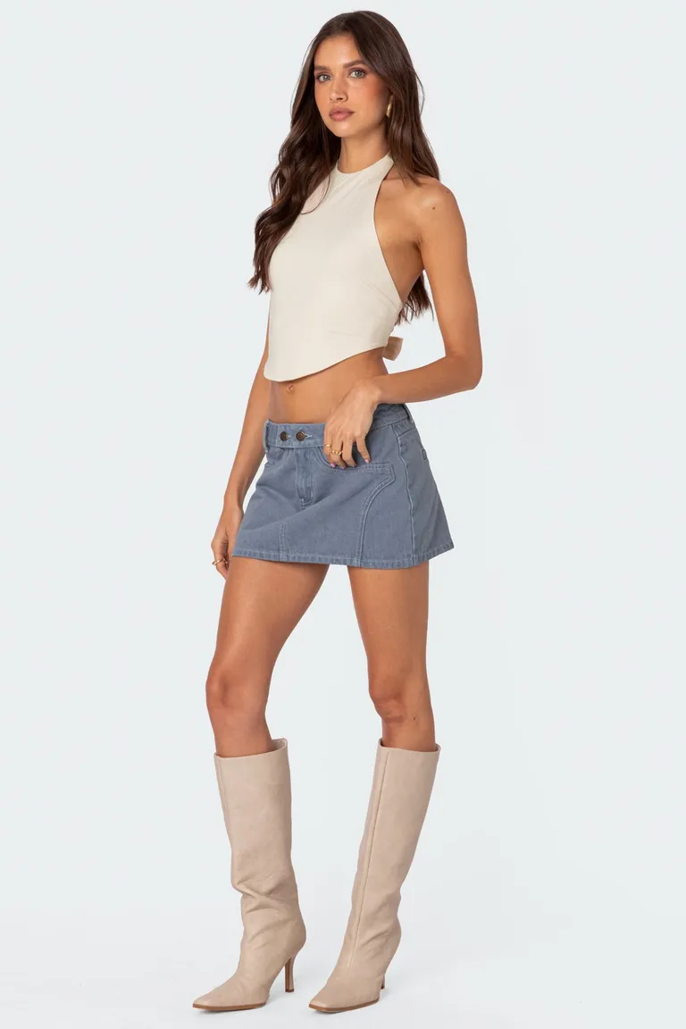 Top halter curvo raine de Edikted en Tops para argentina