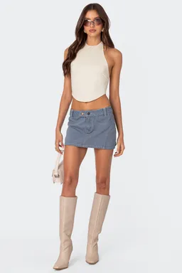 Top halter curvo raine de Edikted en Tops para argentina