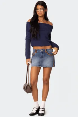 Mini falda denim vera de Edikted en Faldas para argentina