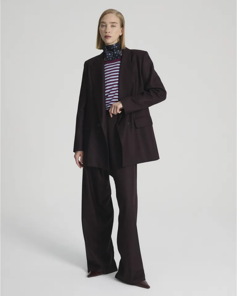 Blazer sastrero oversize de doble cruce con solapa y botones frontales de Blue Sheep en Blazers para argentina