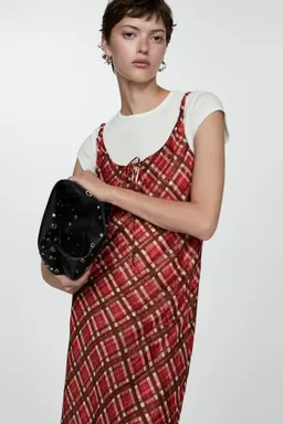 Vestido largo cuadros de Mango en Vestidos para argentina