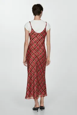 Vestido largo cuadros de Mango en Vestidos para argentina