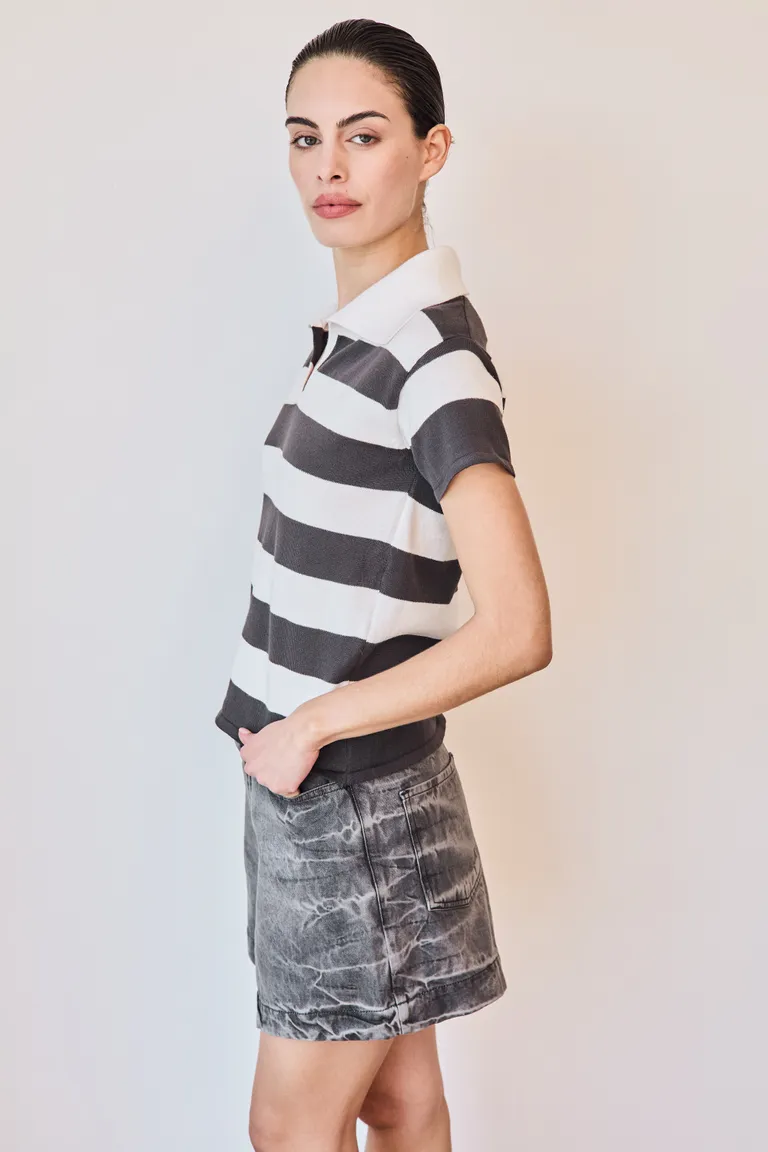 Shorts de mezclilla gris de corte holgado y cintura alta para mujer de Justaosadia en Shorts para argentina